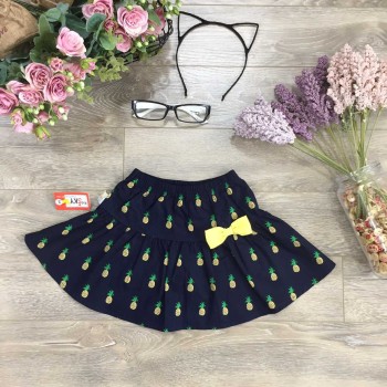 Chân váy hoa kèm quần quần cotton xuân hè cho bé gái size 6-10